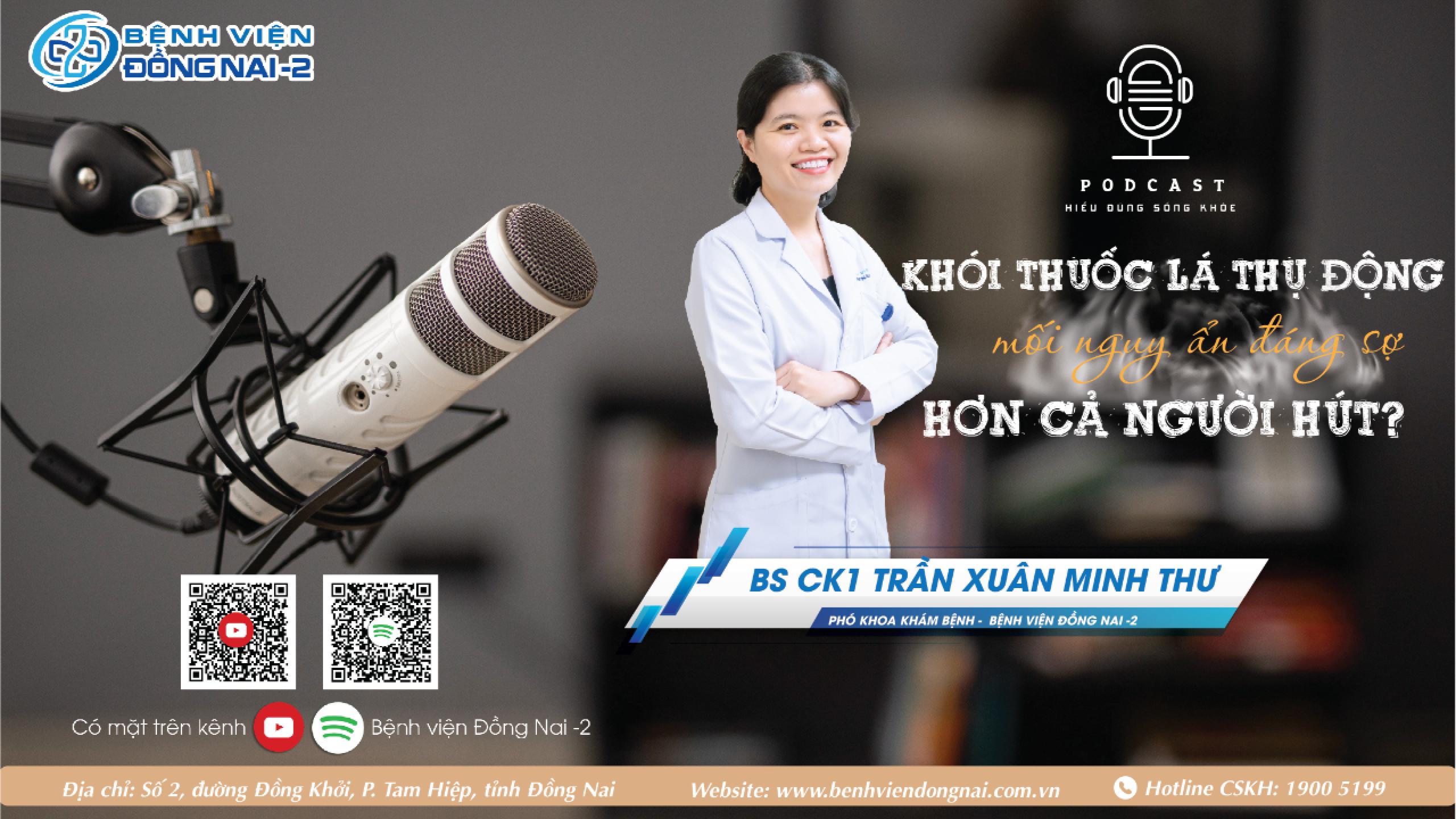 Podcast Khói thuốc lá thụ động - BS.CK1 Trần Xuân Minh Thư