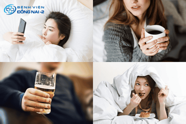 Thói quen dùng điện thoại, cà phê, rượu bia trước khi ngủ là nguyên nhân gây mất ngủ khó ngủ
