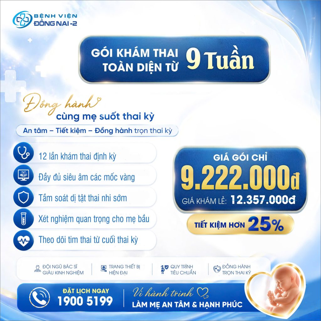 Gói Khám Thai Từ 9 Tuần