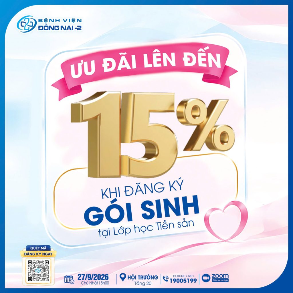 Lớp học tiền sản 9/2026: Chăm sóc sức khỏe phụ khoa thai kỳ